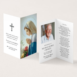 Katholische Gebetskarte | Vierge au Chapelet Visitenkarten
