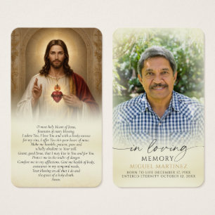 Katholische Gebetskarten Heiliges Herz Jesu Trauer