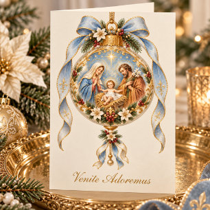 Katholische Geburt Religiöse Marien Schrift Dankeskarte