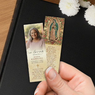 Katholische Gedenk-Foto-Guadalupe-Gebets-Lesezeich