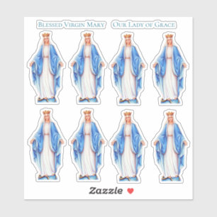 Katholische gesegnete Jungfrau Hail Mary Vinyl Con Aufkleber