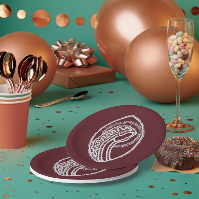 Katholische gesegnete Jungfrau Mary, Spitze Pappteller (Multi)