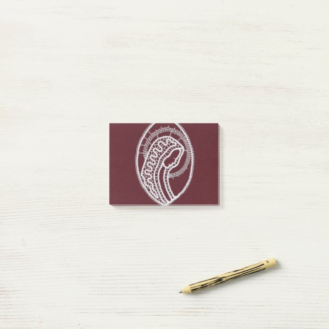 Katholische gesegnete Jungfrau Mary, Spitze Post-it Klebezettel (Auf Schreibtisch)