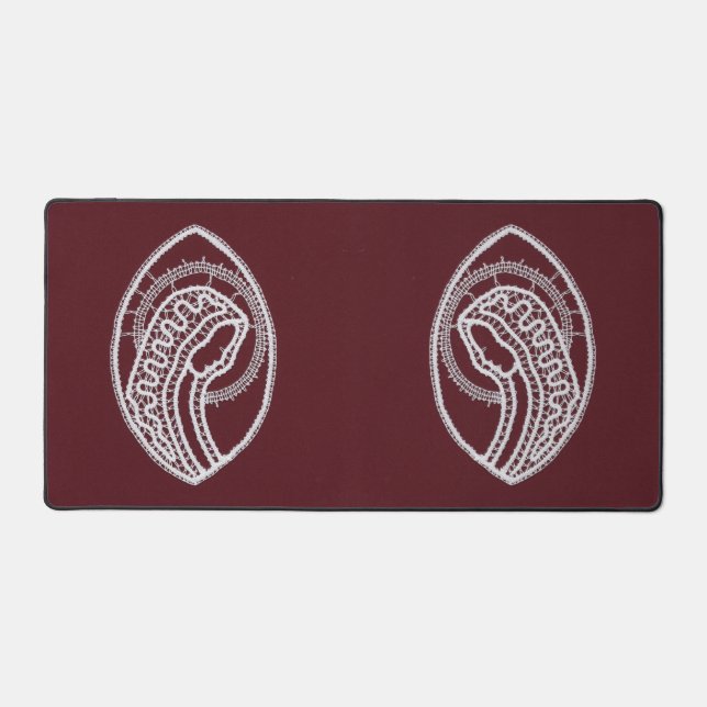 Katholische gesegnete Jungfrau Mary, Spitze Schreibtischunterlage (Vorderseite)