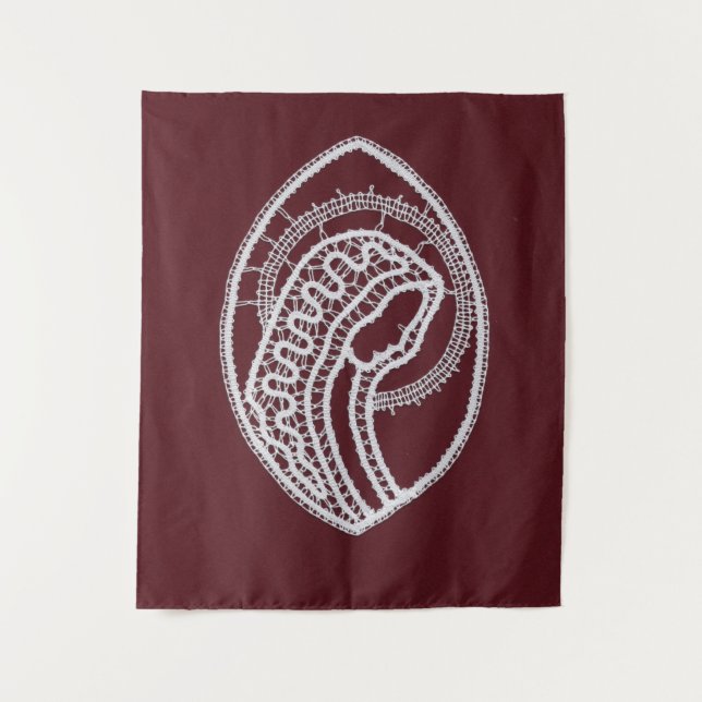 Katholische gesegnete Jungfrau Mary, Spitze Wandteppich (Vorderseite)