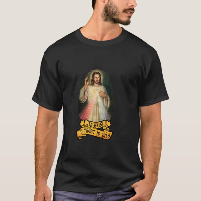 Katholische göttliche Barmherzigkeit für Devotee T T-Shirt (Vorderseite)
