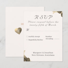 Katholische Grace Wedding RSVP Karte