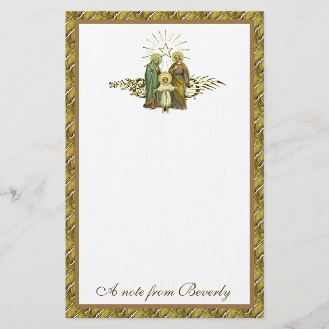 Katholische Heilige Familie Jesus Mary Joseph Reli Briefpapier (Vorderseite)