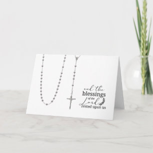 Katholische Heilige Rosenkranzziffer Karte