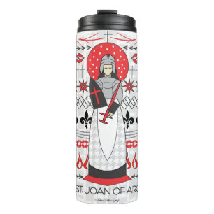 Katholische Heilige Thermal Tumbler: St. Joan of A Thermosbecher