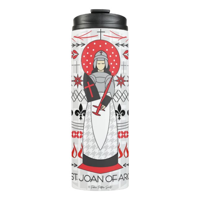 Katholische Heilige Thermal Tumbler: St. Joan of A Thermosbecher (Vorderseite)