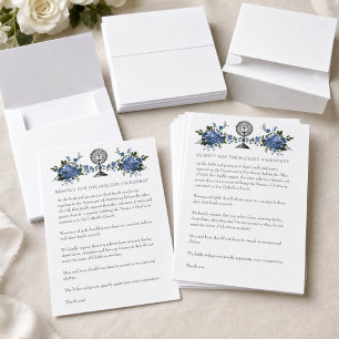 Katholische Hochzeit bescheidene Kirche Attraktion Briefpapier