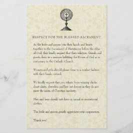 Katholische Hochzeit bescheidene Kirchenbekleidung Briefpapier