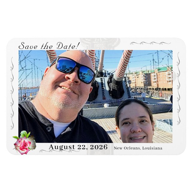 Katholische Hochzeit der Rose Nuptial Magnet (Horizontal)