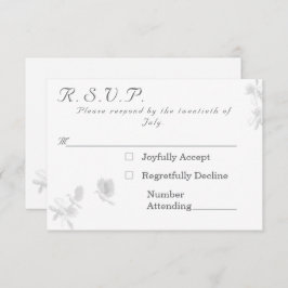 Katholische Hochzeitsaktionskarte der Nuptial Unit RSVP Karte