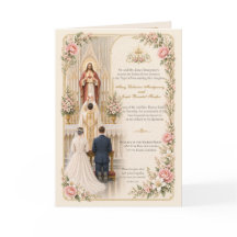 Katholische Hochzeitseinladung Heiliges Herz