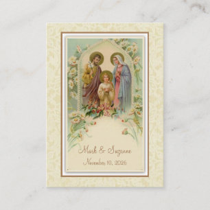 Katholische Hochzeitsgunst Heilige Familie Heilige Visitenkarte