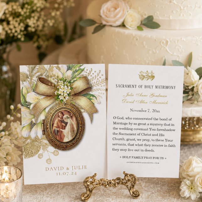 Katholische Hochzeitskarte (Von Creator hochgeladen)
