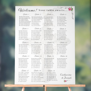 Katholische Hochzeitskarte der Rose Nuptial Acrylschild