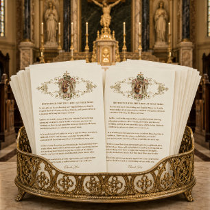 Katholische Hochzeitskleidung für Gäste Briefpapier