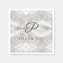 Katholische Imitate - Satin Mit Monogramm Serviette