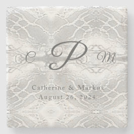 Katholische Imitate - Satin Mit Monogramm Steinuntersetzer