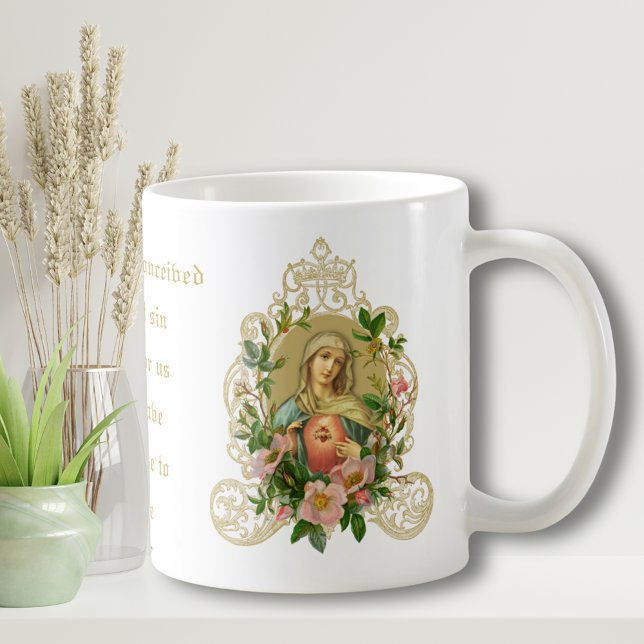 Katholische Jungfrau Maria Jesus Gebet Religiöse Z Kaffeetasse (Von Creator hochgeladen)