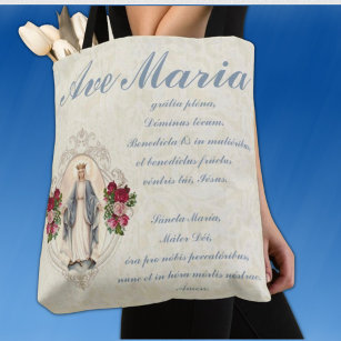 Katholische Jungfrau Mary Ave Maria auf Latein