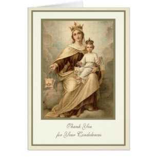 Katholische JUNGFRAU MARY Beerdigung Beileid