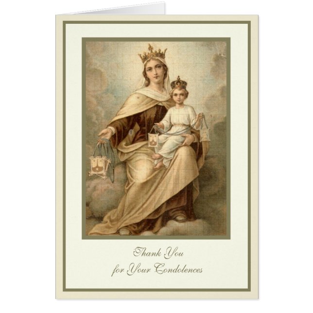 Katholische JUNGFRAU MARY Beerdigung Beileid (Vorne)
