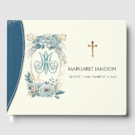 Katholische Jungfrau Mary Funerary Memorial Guest  Gästebuch