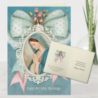 Katholische Jungfrau Mary Jesus Birthday Card