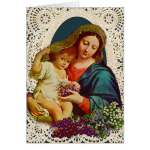 Katholische Jungfrau Mary Jesus Religious Lace