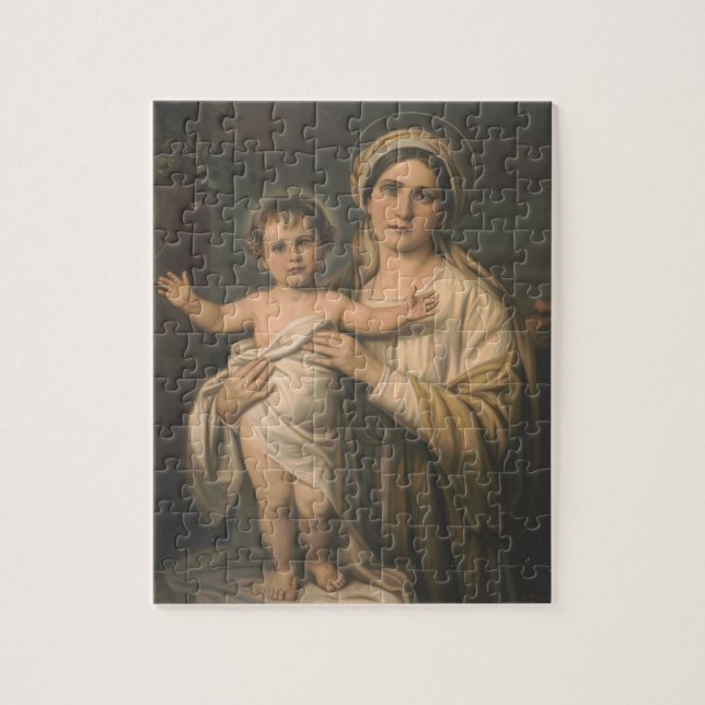 Katholische Jungfrau Mary Jesus Religious Puzzle (Vertikal)