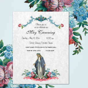 Katholische Jungfrau Mary kann religiöse Veranstal Einladung