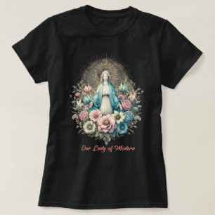 Katholische Jungfrau Mary Our Lady of Modern T-Shirt