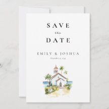 Katholische Kirche Aquarell Hochzeit