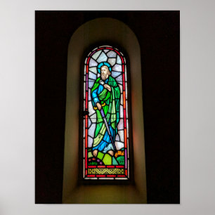 Katholische Kirche Festes Glas Kunst Poster