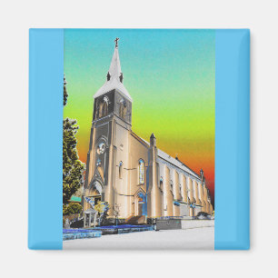 Katholische Kirche Santa Cruz Magnet