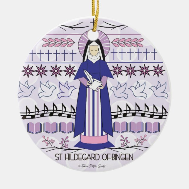 Katholische Kirche St. Hildegard von Bingen Keramik Ornament (Vorne)