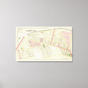 Katholische Kirchen-Atlas-Karte allgemeine Schulst Leinwanddruck