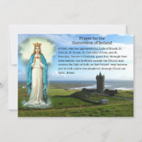 Katholische Konversion Irland Prayer-Karte
