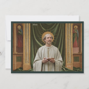 Katholische Kunst Heilige Karte Heiliger Ursus v