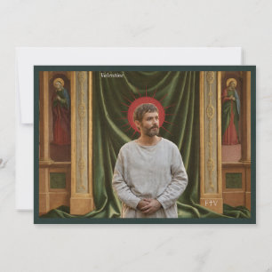 Katholische Kunst Heilige Karte   Heiliger Valenti