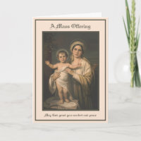 Katholische Maria Jesus Beileid-Massenkarte