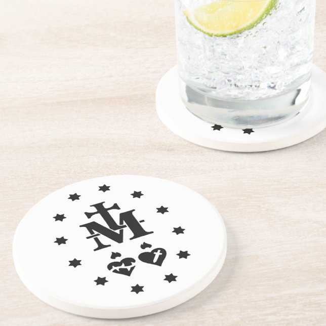 Katholische Maria Wundermedaille Religiös Getränkeuntersetzer (Von Creator hochgeladen)