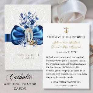 Katholische Mary Blue Floral Wedding Lace