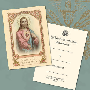 Katholische Messopfer Jesus Heilige Karten