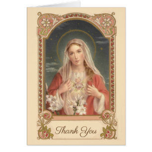 Katholische Mutter Mary Beileid Danke