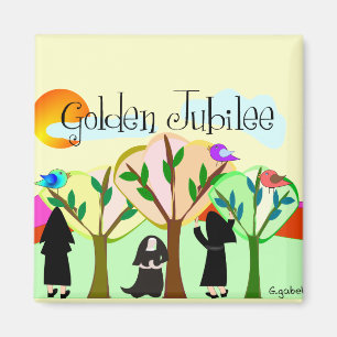 Katholische Nonnen-goldene Jubiläum-Geschenke Magnet